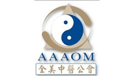 A logo of aaom, with the name in chinese.